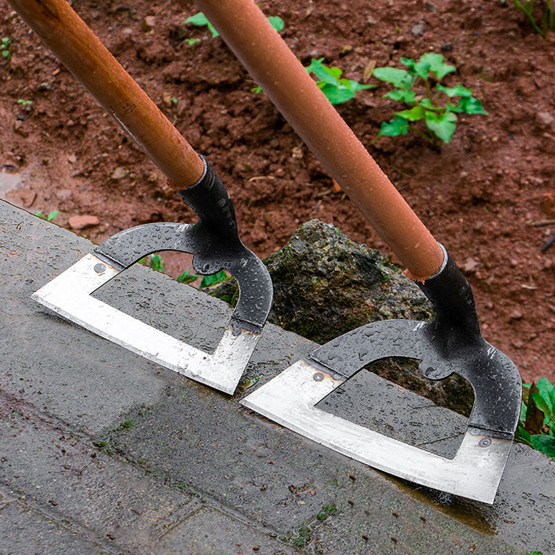 All-Steel Hardened Hollow Hoe – Garden Weeding Tool