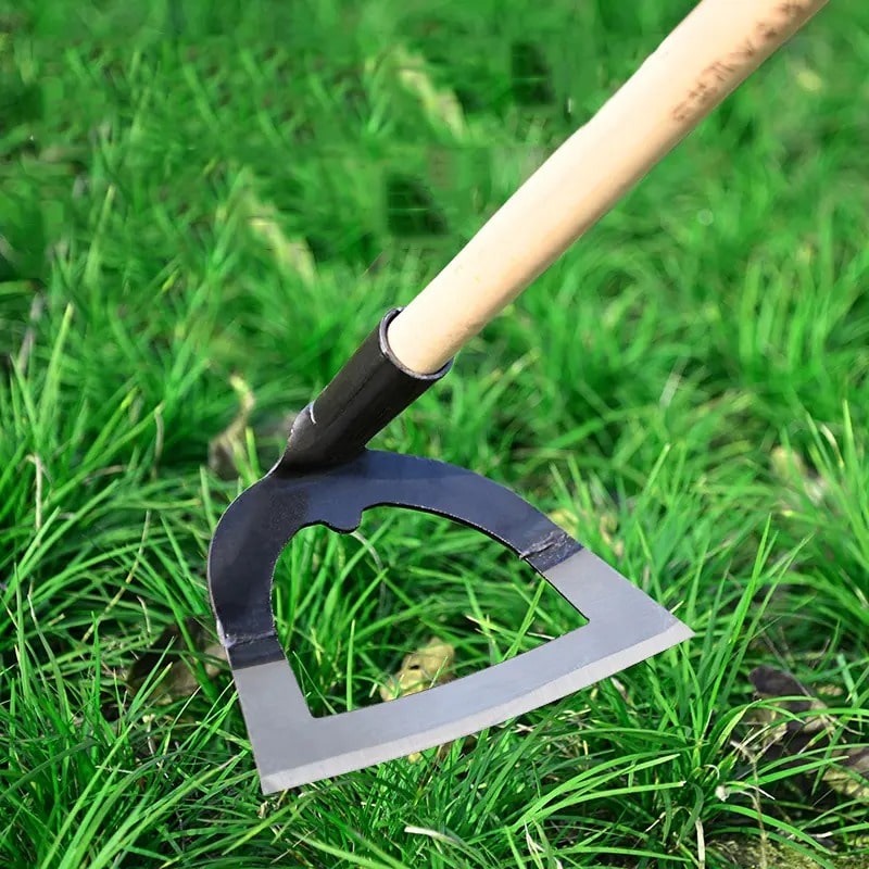 All-Steel Hardened Hollow Hoe – Garden Weeding Tool